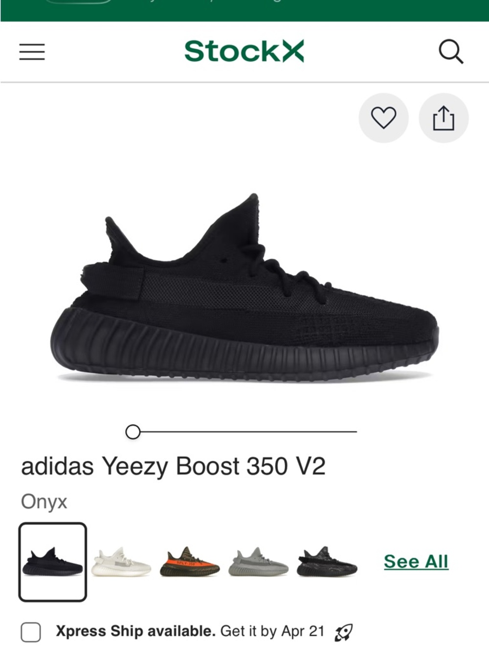 Yeezy Boost 350 V2 Onyx Black Sneakers